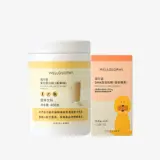 带标签和包装盒的白色容器